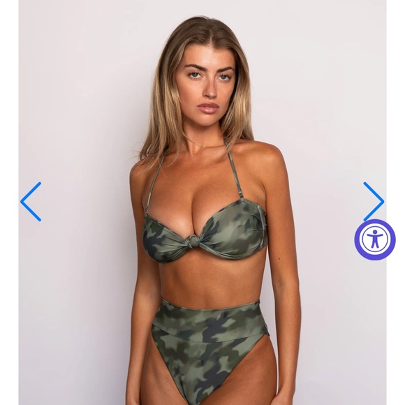 Skatie Other - Skatie Green Camouflage Bikini top only.